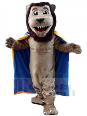 Roi Lion Mascotte Costume Animal avec cape
