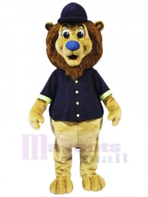 Lion de baseball au nez bleu Mascotte Costume Animal