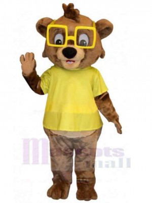 Lion mignon Mascotte Costume Animal aux yeux jaunes