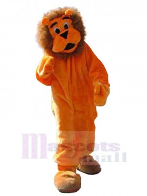 Lion orange confus Mascotte Costume Animal