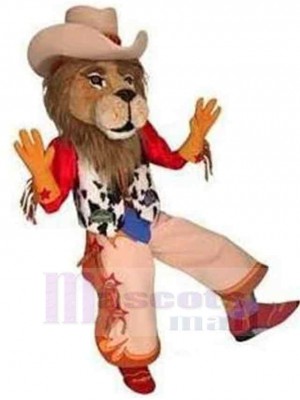 Lion de cow-boy Mascotte Costume Animal