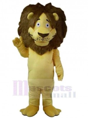 Lion jaune adulte Mascotte Costume Animal