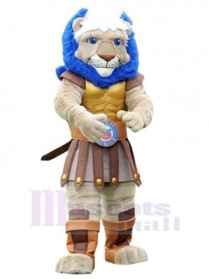 chevalier Lion à crinière bleue Mascotte Costume Animal