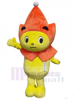 Adorable lion jaune Mascotte Costume Animal