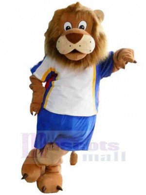 Mignon Lion sportif Mascotte Costume Animal