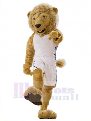 Lion sportif Mascotte Costume Animal