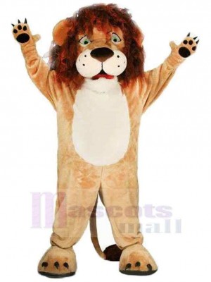 Beau lion brun Mascotte Costume Animal