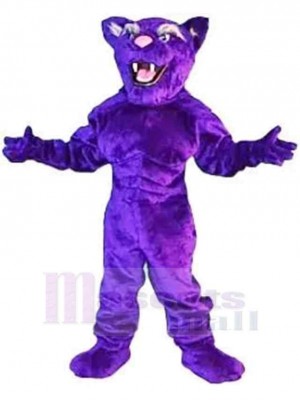 Joyeux léopard violet Mascotte Costume Animal