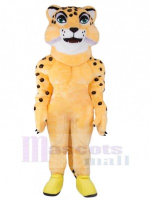 Léopard musculaire de qualité supérieure Mascotte Costume Animal