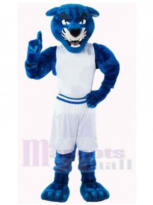 Panthère bleue féroce Mascotte Costume Animal
