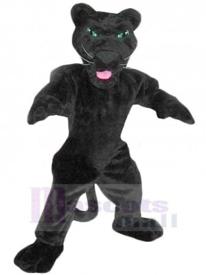 Adulte Panthère noire forte Mascotte Costume