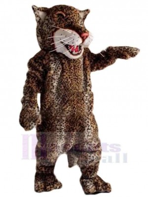 Léopard marron froid Mascotte Costume Animal