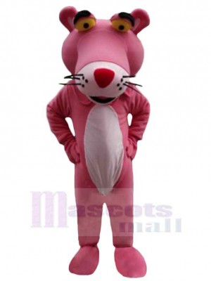 Joyeuse panthère rose Mascotte Costume Animal