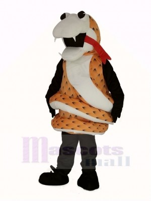 marron Hochet serpent Mascotte Costume