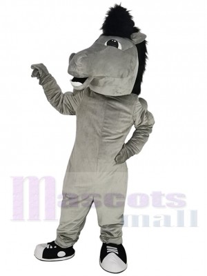 Mustang gris robuste Mascotte Costume Animal