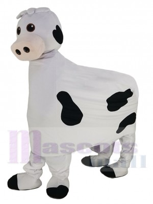 Deux personnes Vache laitière Costume de mascotte Animal