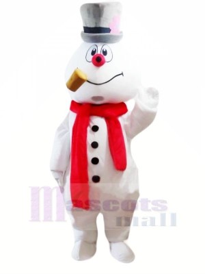 Mignonne Bonhomme de neige Mascotte Les costumes Dessin animé Noël 