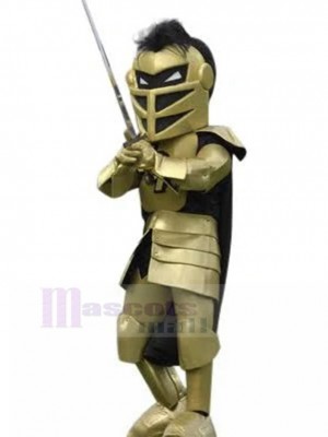 Chevalier spartiate avec Golden Armor Costume de mascotte Gens