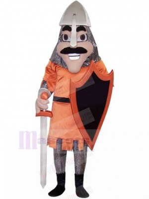 Saladin chevalier avec Bouclier noir Costume de mascotte Gens