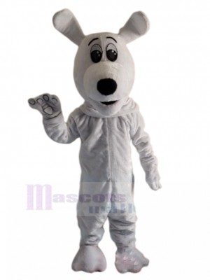 Nouvelle arrivée Costume de mascotte de chien blanc avec de longues oreilles Animal