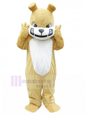 Féroce Kaki British Bulldog Costume de mascotte Animal