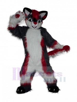 Velu Blanc et rouge Renard Costume de mascotte Animal