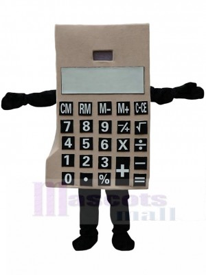 Calculatrice costume de mascotte