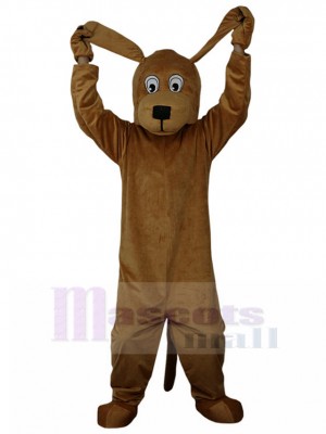 Longues oreilles Chien brun Costume de mascotte Animal