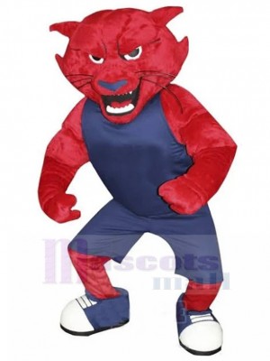 Bearcat rouge fort Costume de mascotte Animal