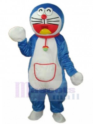 Abordable Doraemon Costume de mascotte Cartoon avec poche latérale rouge