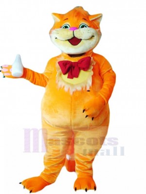 Amical Baby-sitter Chat Orange Costume de mascotte Animal