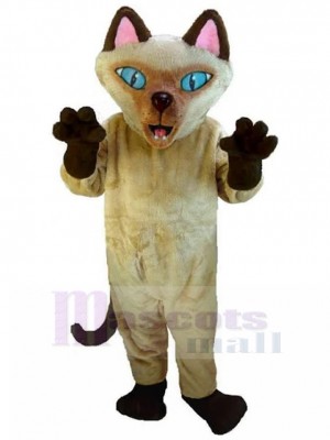 Bien fait Chat siamois Costume de mascotte Animal