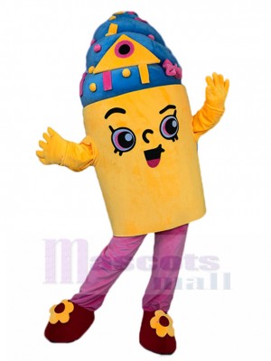 Crème glace costume de mascotte