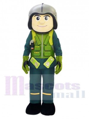 Avion Homme pilote Costume de mascotte Gens