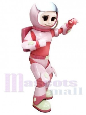 Astronaute Fille Costume de mascotte en combinaison spatiale rose Gens