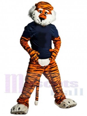 Tigre Auburn Costume de mascotte Animal
