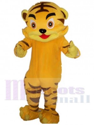 Jaune Bébé Tigre Costume de mascotte Animal