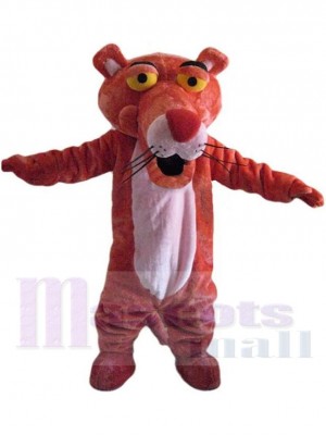 Tigre rose Costume de mascotte Animal avec nez rouge