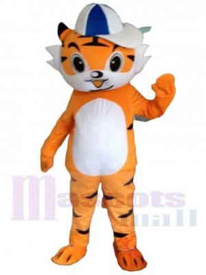 Tigre de garçon heureux Costume de mascotte Animal