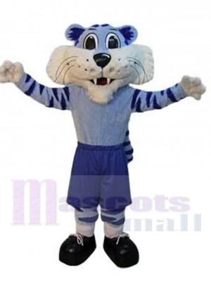 Amical Tigre bleu Costume de mascotte Animal