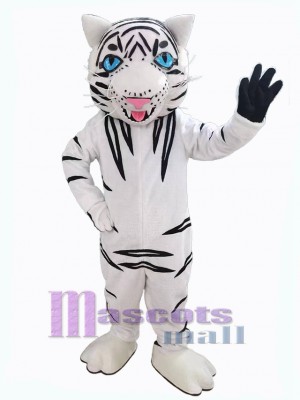 Tigre albinos blanc féroce Mascotte Costume Animal