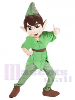 Longues oreilles Garçon Elfe Costume de mascotte Dessin animé