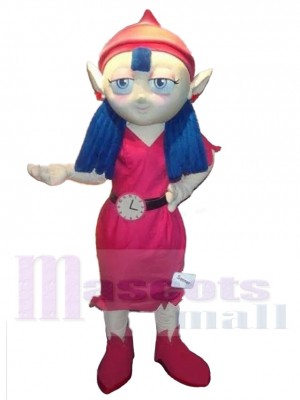 Le petit Chaperon rouge Elfe Costume de mascotte Dessin animé
