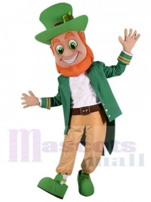 Elfe Leprechaun Magicien Costume de mascotte Dessin animé