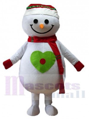 Bonhomme de neige joyeux Noël Costume de mascotte Dessin animé