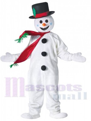 Bonhomme de neige costume de mascotte