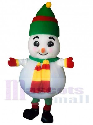 Bonhomme de neige costume de mascotte