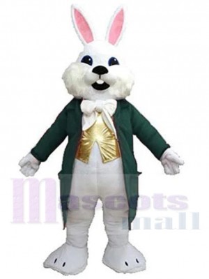 Lapin de Pâques Wendell vert foncé Mascotte Costume Animal