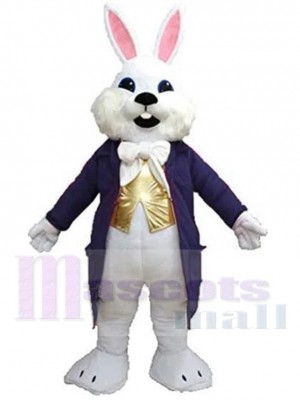 Lapin de Pâques Wendell violet foncé Mascotte Costume Animal