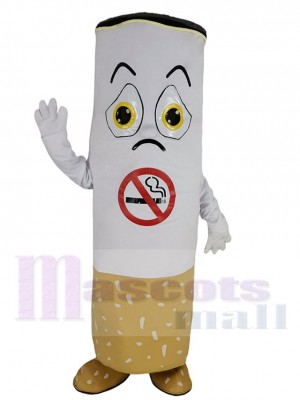 Interdiction de fumer Sans tabac Cigarette Costume de mascotte